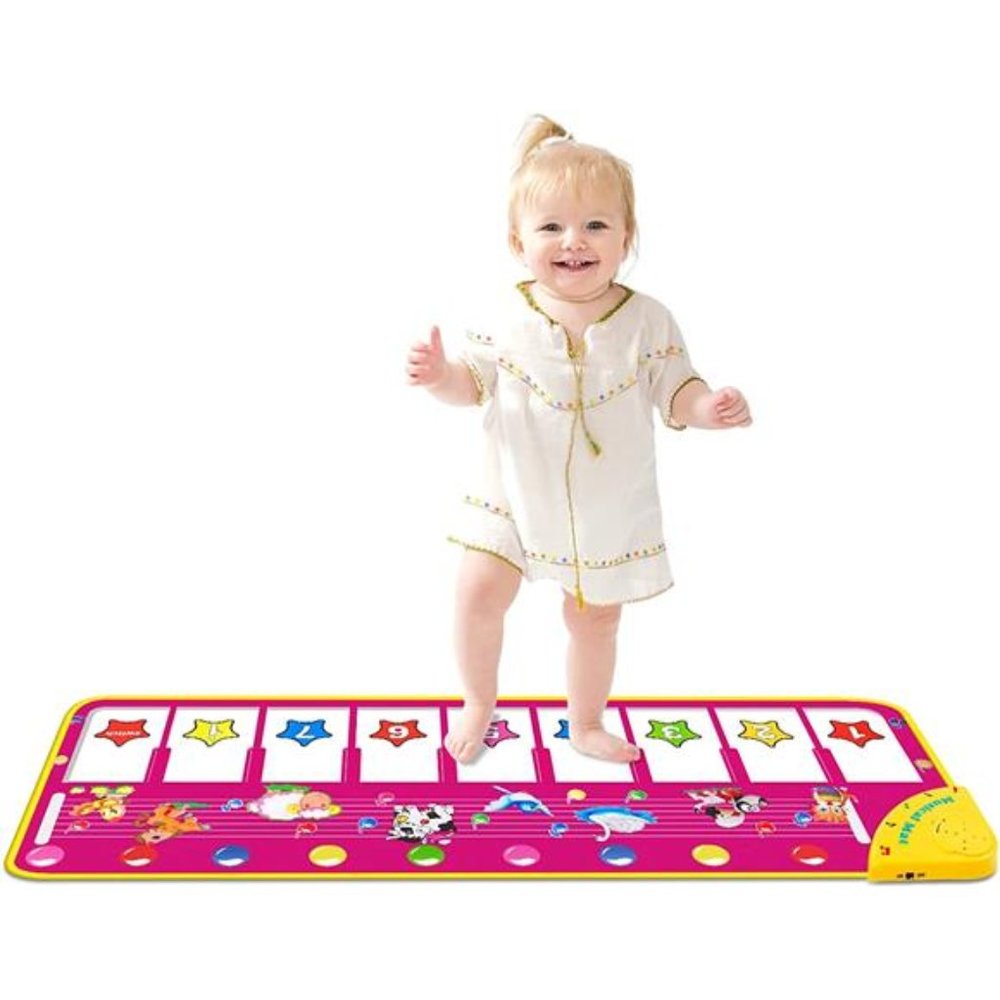 Piano Mat - Musical Keyboard Playmat 39.5" for 1 2 3 Year Old